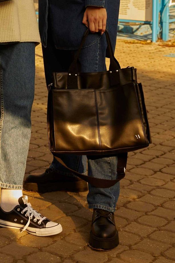 Deri Everyday Bag Siyah - 1