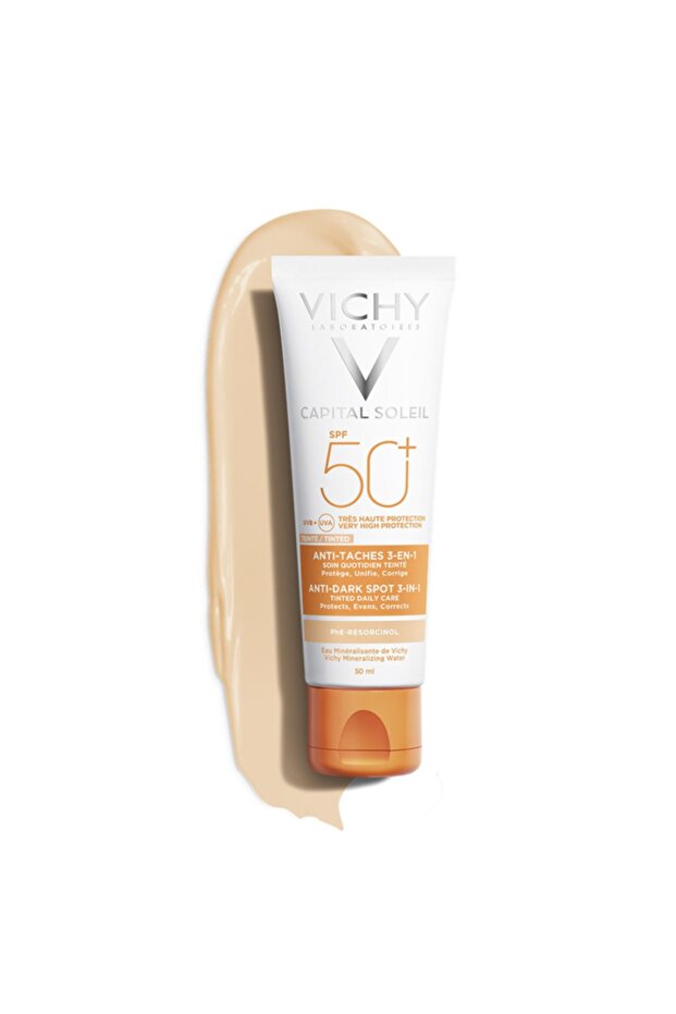 Capital Soleil 3 In 1 Anti Dark Spots - SPF50+ Tinted Sun Cream 50 Ml