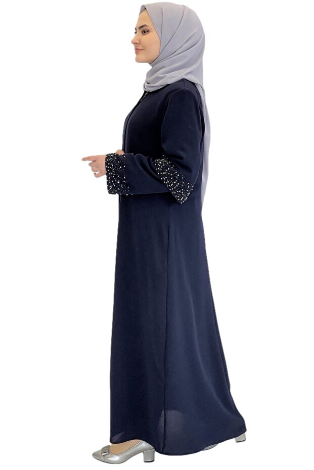 Abaya Ferace Bleumarin - 3