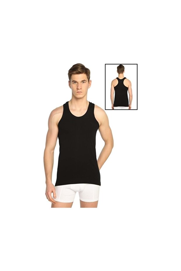 Men's 4 Pack 118 Rambo Sports Undershirt - Black - Xl