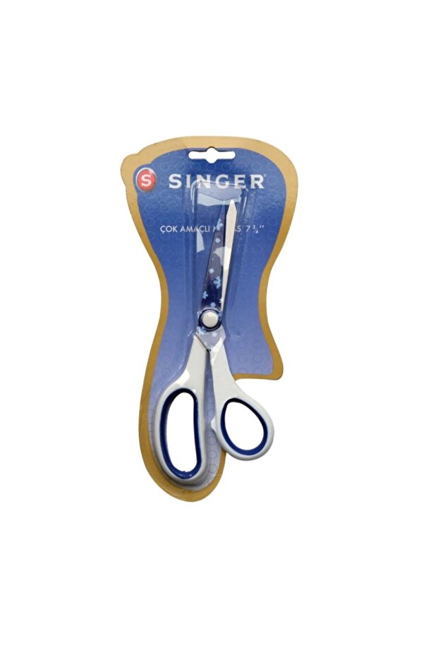 Multi-Purpose Colored Handle Scissors White C2008P27 - 2