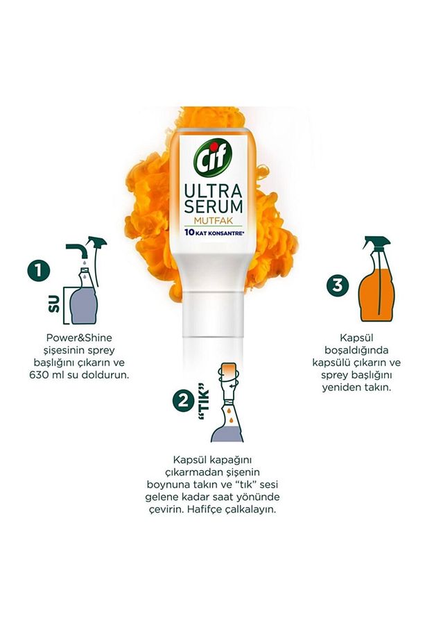 Sprey Power Shine Mutfak 750ml Ultra Serum Mutfak 70ml - 4