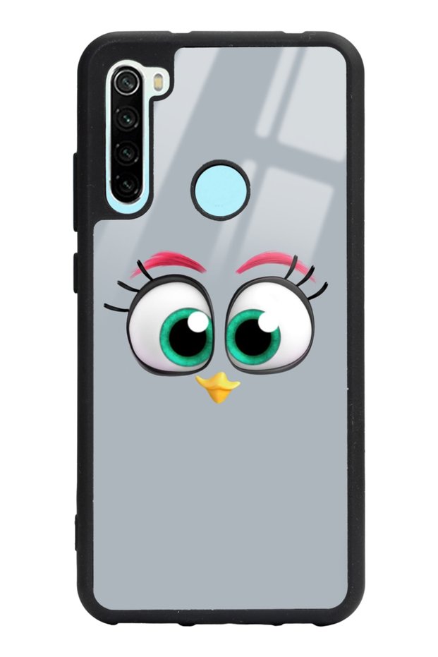 حافظة هاتف لامعة بتصميم رمادي لهاتف Xiaomi Redmi Note 8