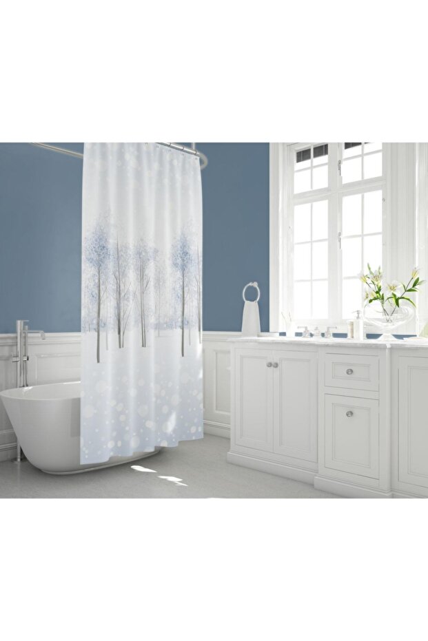 Jackline Bathroom Shower Curtain Double Wing 2x110x200cm