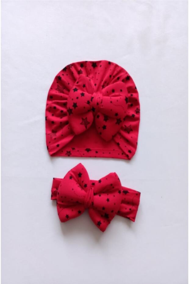 Baby Bonnet Bandana Set with Ribbon