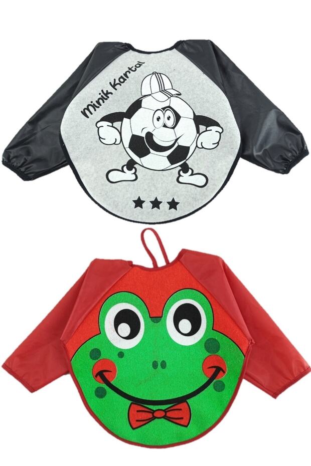 Beşiktaş and Frog Pattern Baby Food Bib 6-24 Months