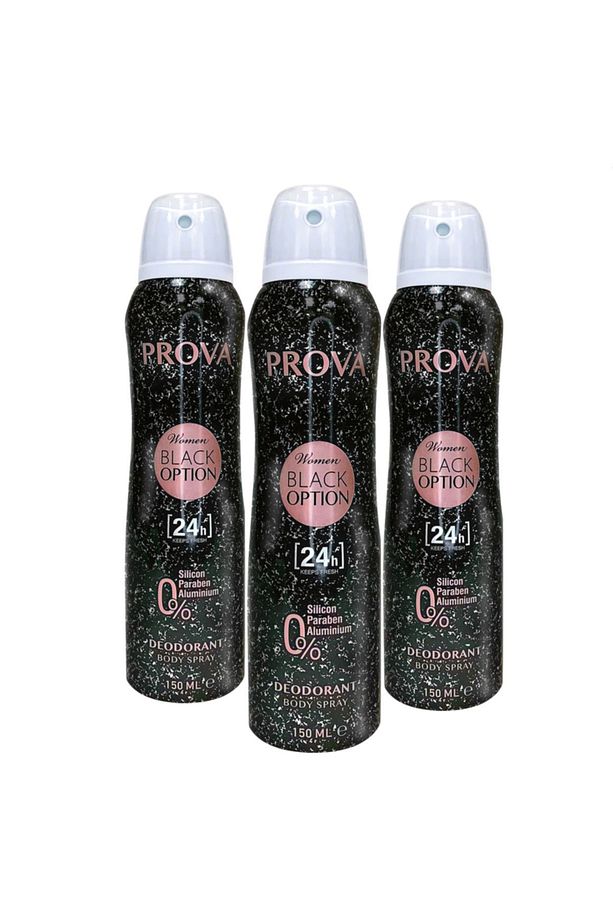 Black Option Kadın Deodorant 150 ml 3 Adet - 1