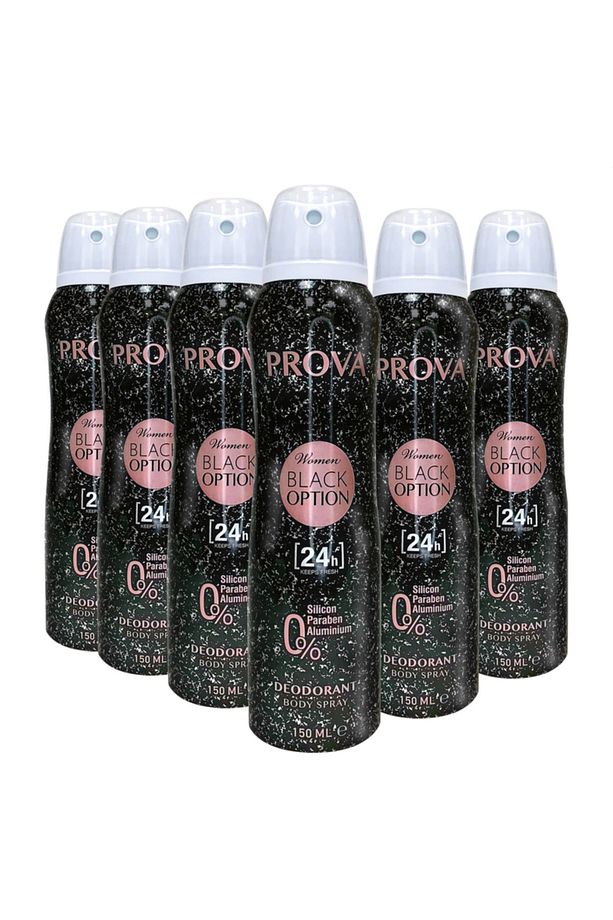 Black Option Kadın Deodorant 150 ml 6 Adet - 1