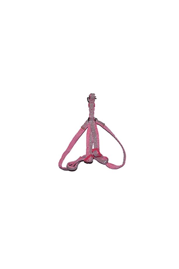Sc090 Simli Pembe Göğüs Tasması 1,5 Cm - 1