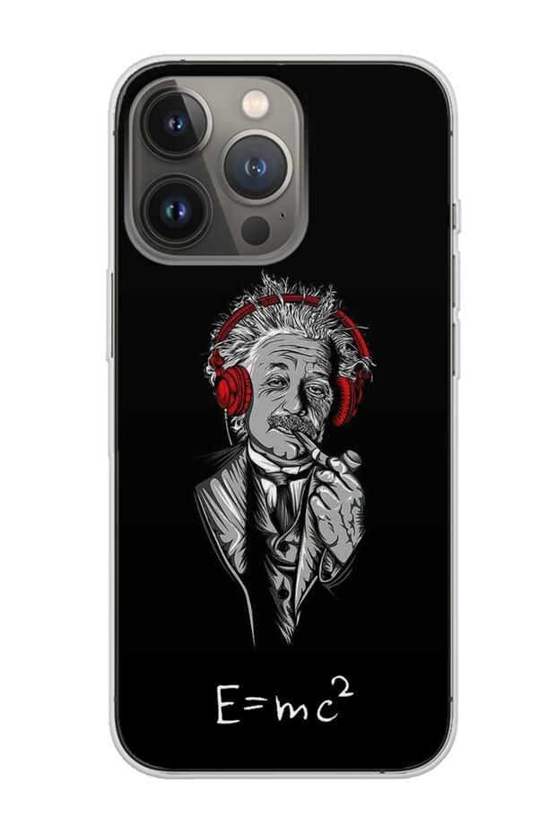Einstain Design Transparent Phone Case Compatible with iPhone 13 Pro Max