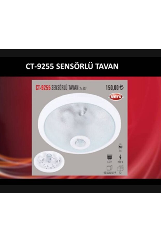 Ct-9255 Sensörlü Tavan Armatür - 1
