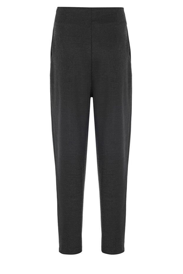 Regular Fit Boru Paça Pantolon-füme - 2