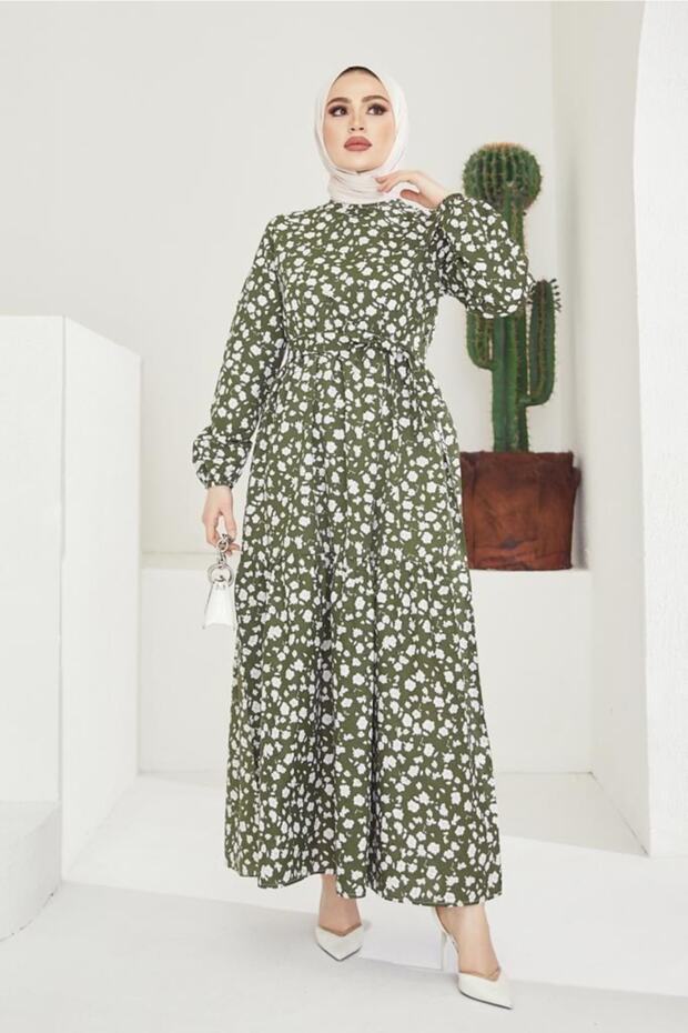 Rochie de damă kaki - model Daisy - 7