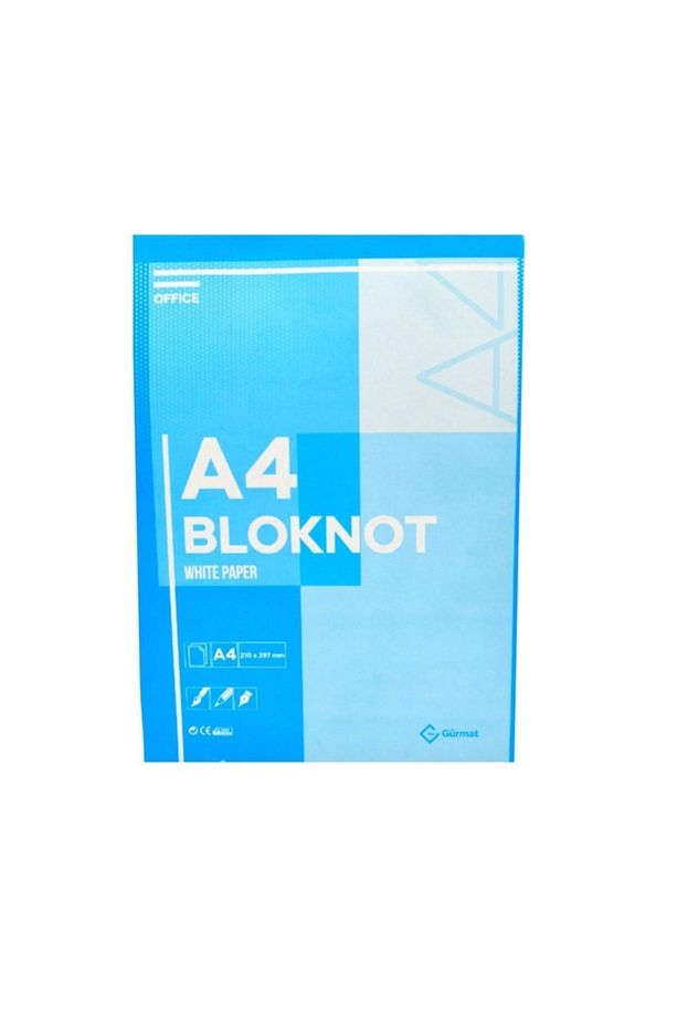 A4 Üstten Yapışkanlı Karton Kapak 80 Yaprak Çizgili Bloknot - 1
