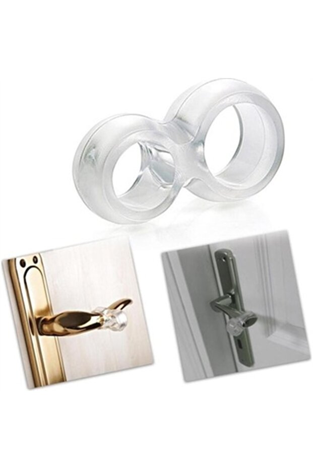 Plastik Kapı Kolu Tamponu Kapı Çarpma Önleyici 5 Adet - 4