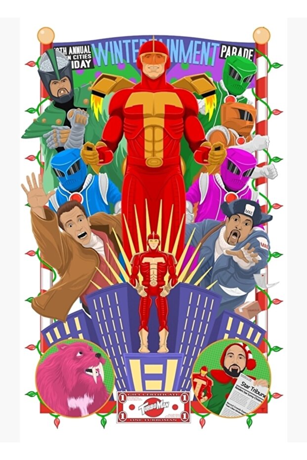 It's Turbo Time! Table Wooden Poster Decorative