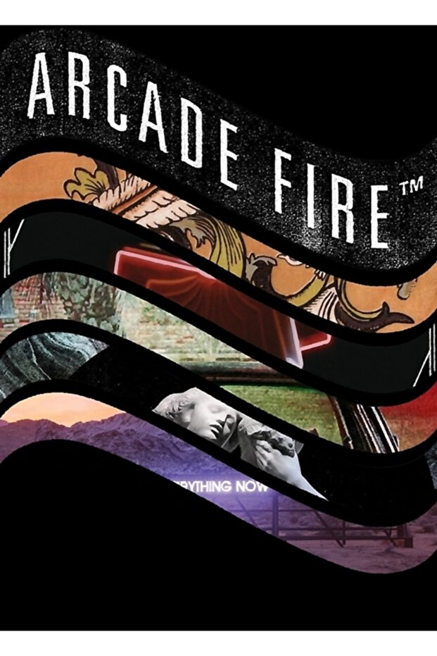 Arcade Fire - مخطط ديسكغرافي ملصق خشبي للديكور