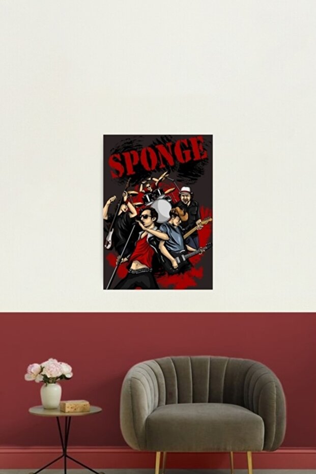 Sponge Table Wood Poster Decorative - 2