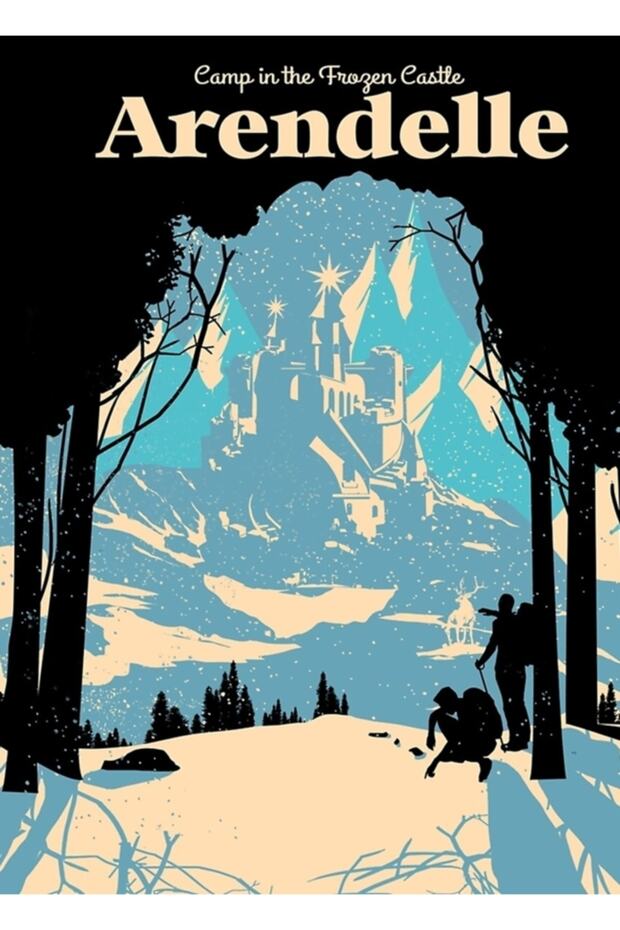 Arendelle Table Wood Poster Decorative