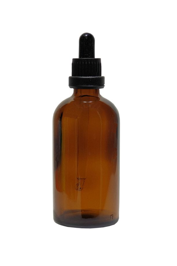 Amber Cam Şişe 100ml Cam Damlalıklı 10 Adet - 1