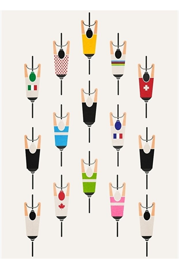 Bicycle Squad Table Wooden Poster Decorative