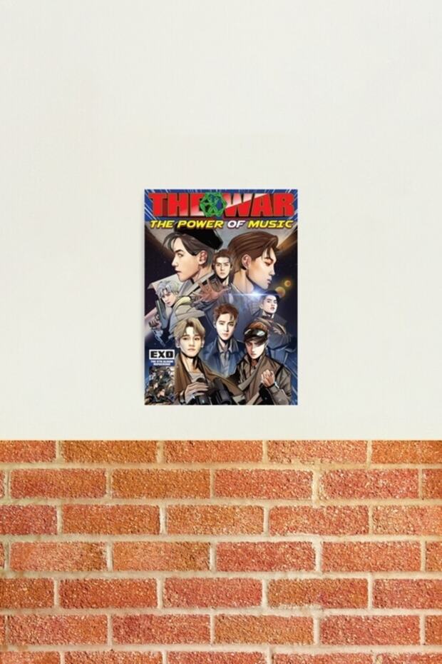 Poster decorativ din lemn Exo Power Table Cod5105 - 2