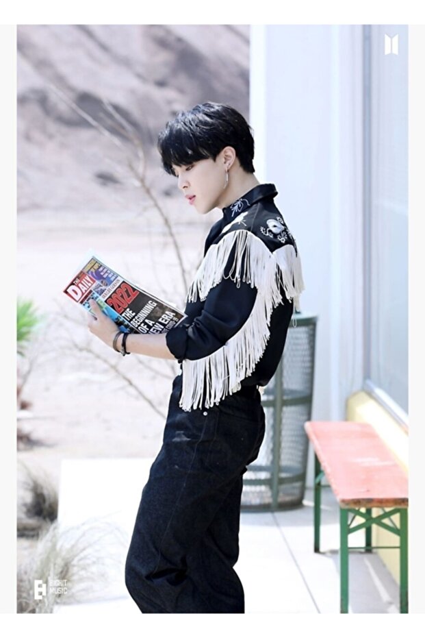 Park Jimin Map Butter Concept Book Table Wooden Poster Decorative Code352