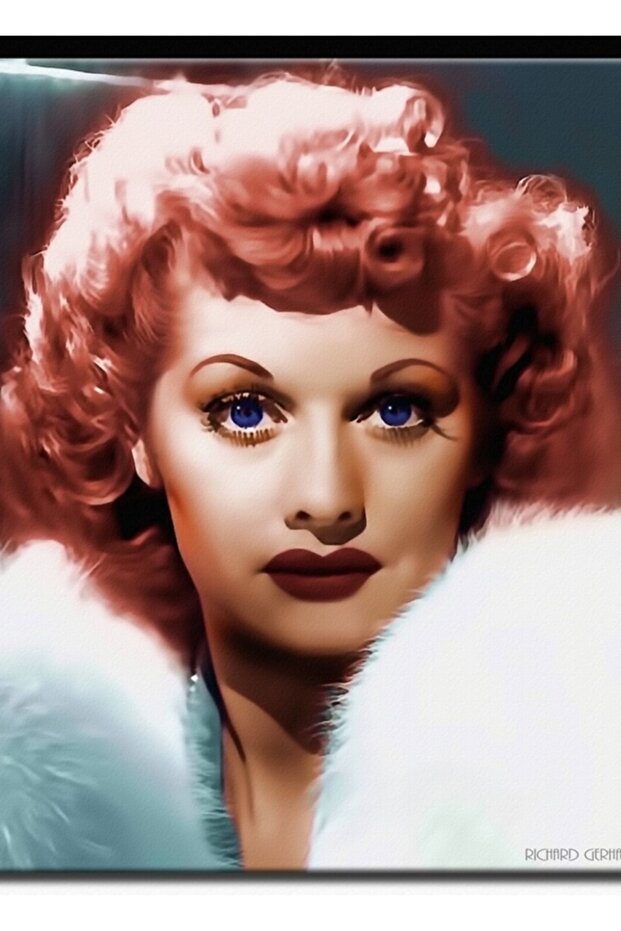 Lucy Painting Wooden Poster Decorative