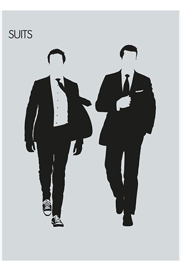 Suits Table Wooden Poster Decorative