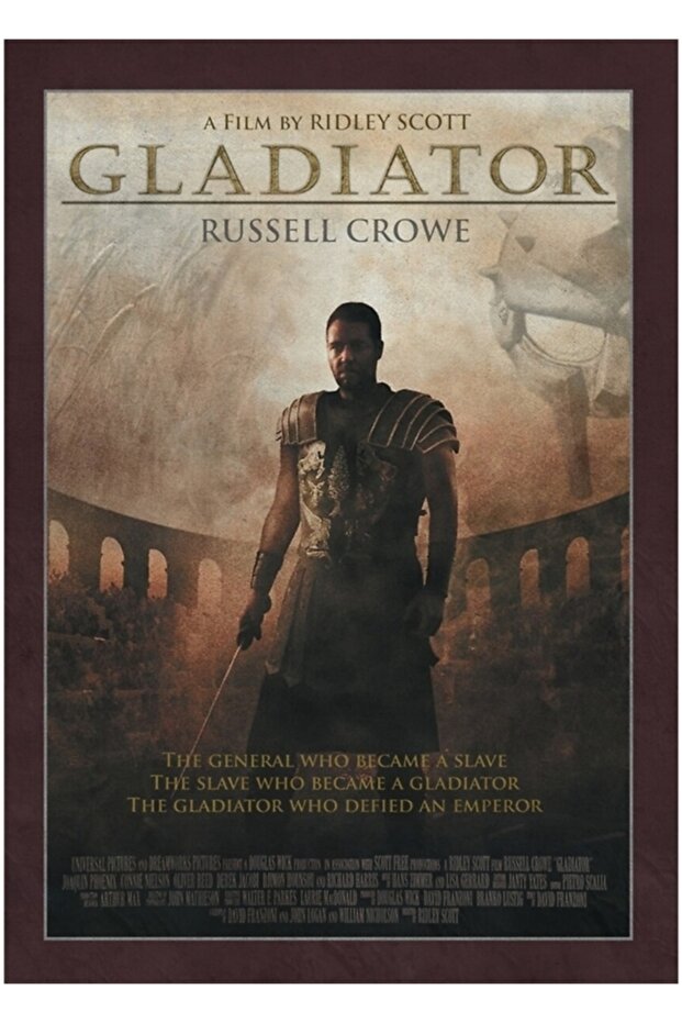 Gladiator Painting Wooden Poster Decorative
