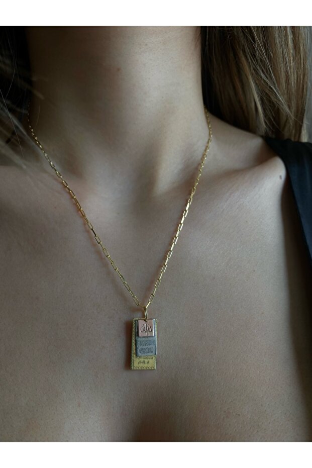 Üçlü Plaka Dua Kolye - 1