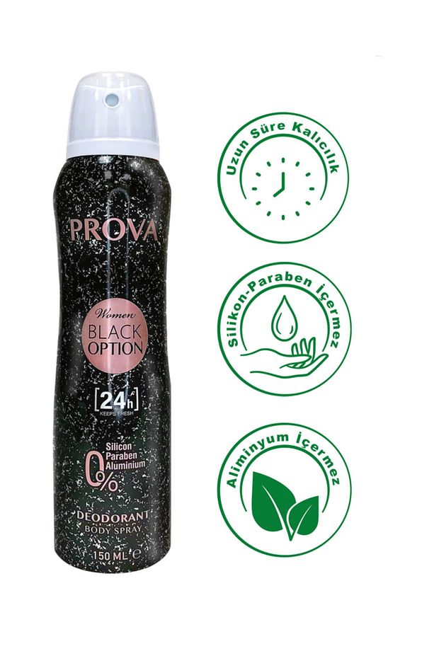 Black Option Kadın Deodorant 150 ml 3 Adet - 5