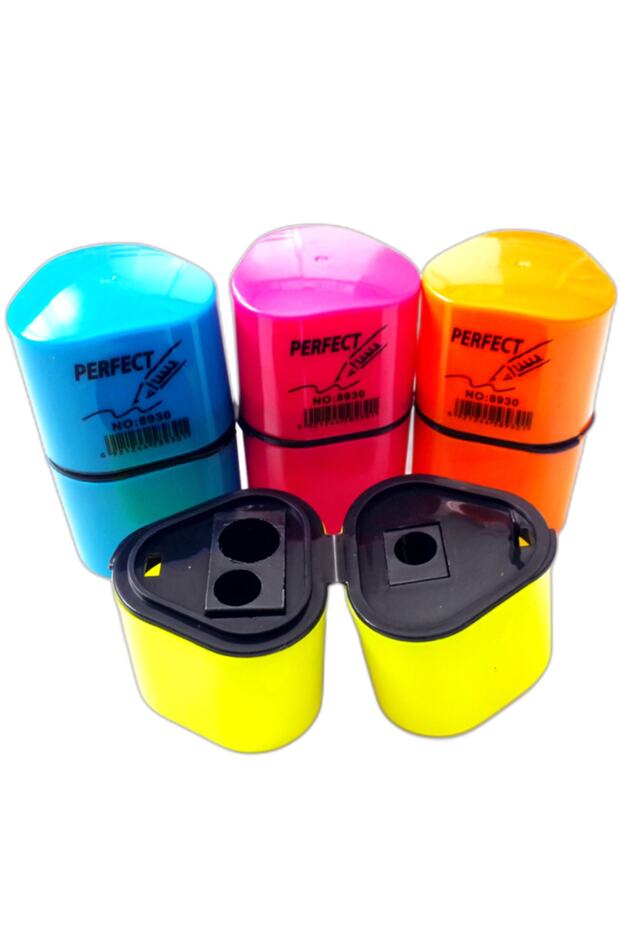 Perfect Grip Auto Two Compartment 3 Input Triangle Pencil Sharpener 1 Piece - 1