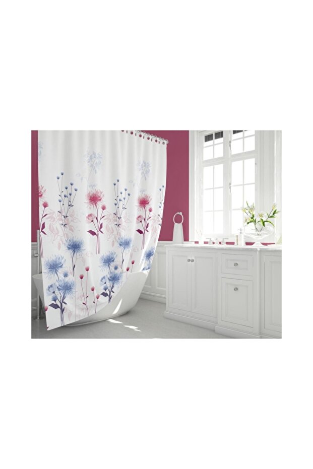 Jackline Bathroom Shower Curtain Double Wing 2x110x200cm