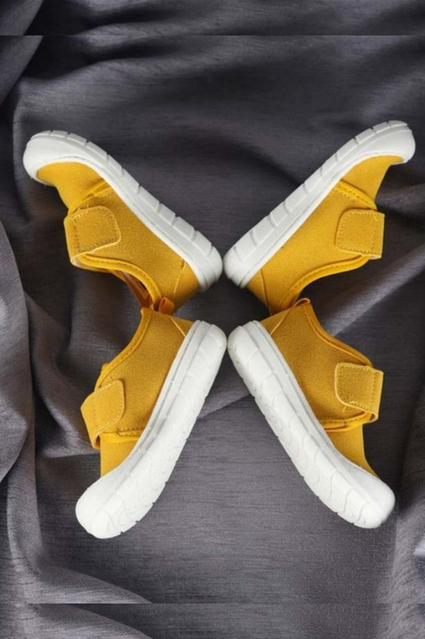 Anka Kız / Erkek Çocuk Sarı Ilk Adım Bebe Patik Panduf Unisex Günlük Spor Ayakkabı 950.e19k.233 - 1