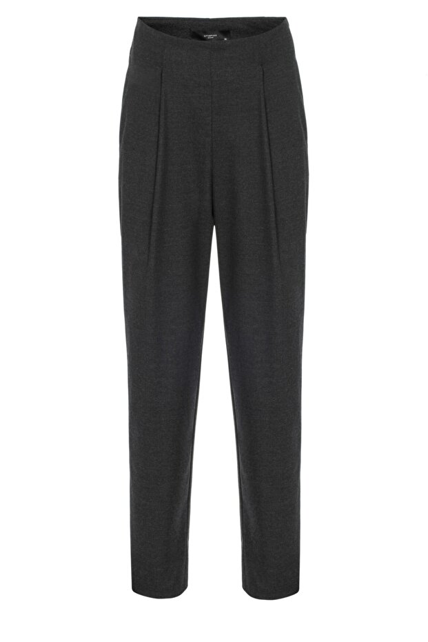 Regular Fit Boru Paça Pantolon-füme - 1