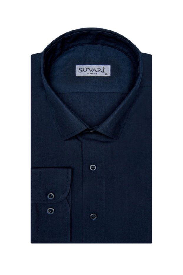 Classics Slim Fit Dar Kalıp Cepsiz Gömlek