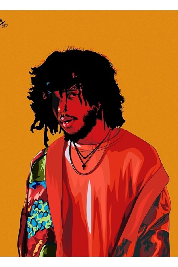 6Lack Table Wooden Poster Decorative