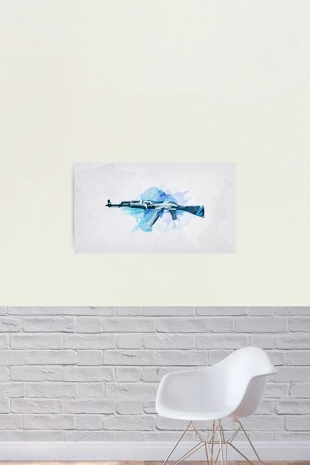 Cs:go Ak-47 Vulkan Tablo Ahşap Poster Dekoratif - 2