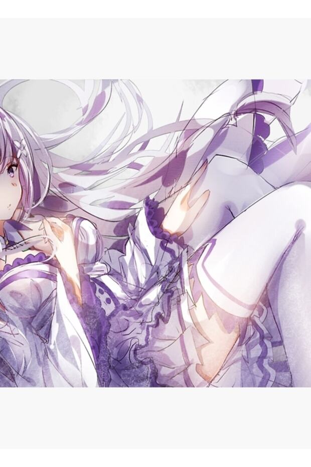 Re:zero - Emillia Tablo Ahşap Poster Dekoratif