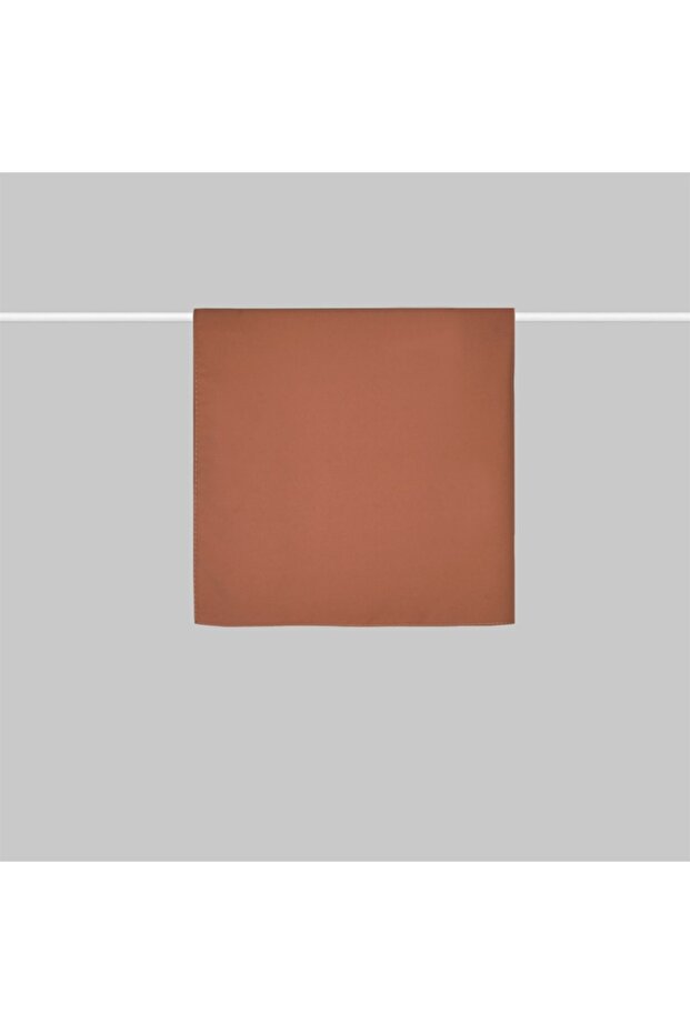 Armanda Medine Ipeği Taba Eşarp 110*110cm Ebatlı - 2