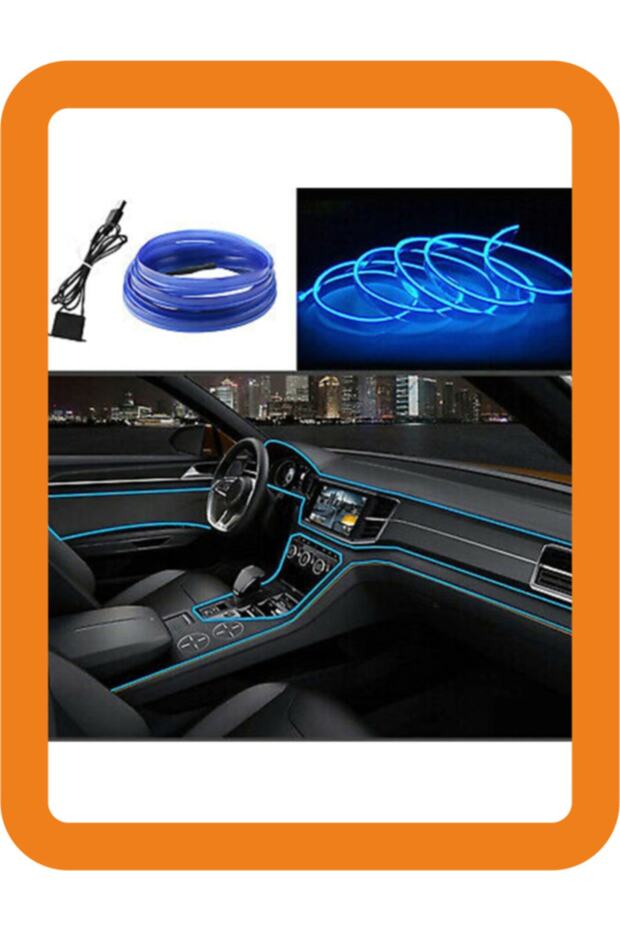 Vehicle Interior Neon Led Ip Led Glove Led 2 Meters Neon Led Blue