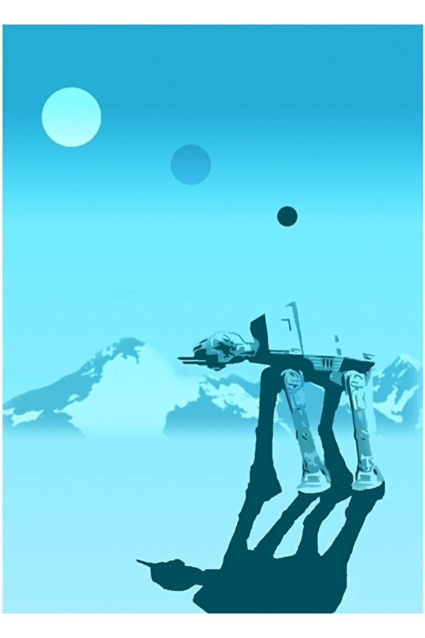 Snow Walker Painting Wooden Poster Decorative