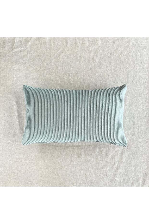 Corduroy Rectangular Throw Pillow - 1
