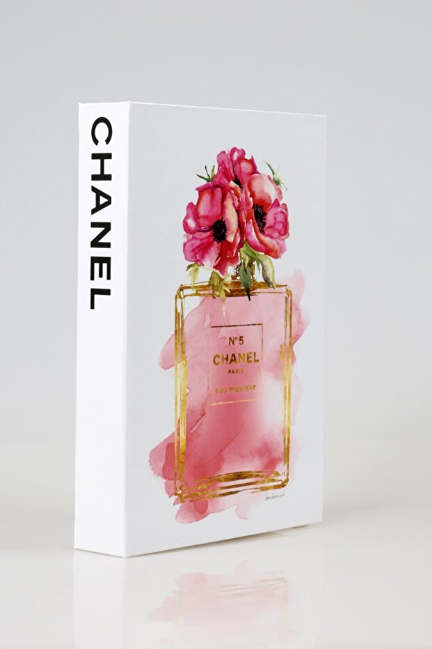 صندوق كتب مزخرف مع عرض عطر مذهب