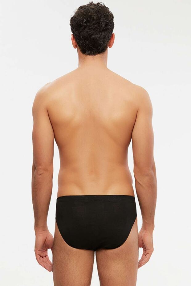 Andres Modal Jakar Desen Siyah Erkek Slip - 2