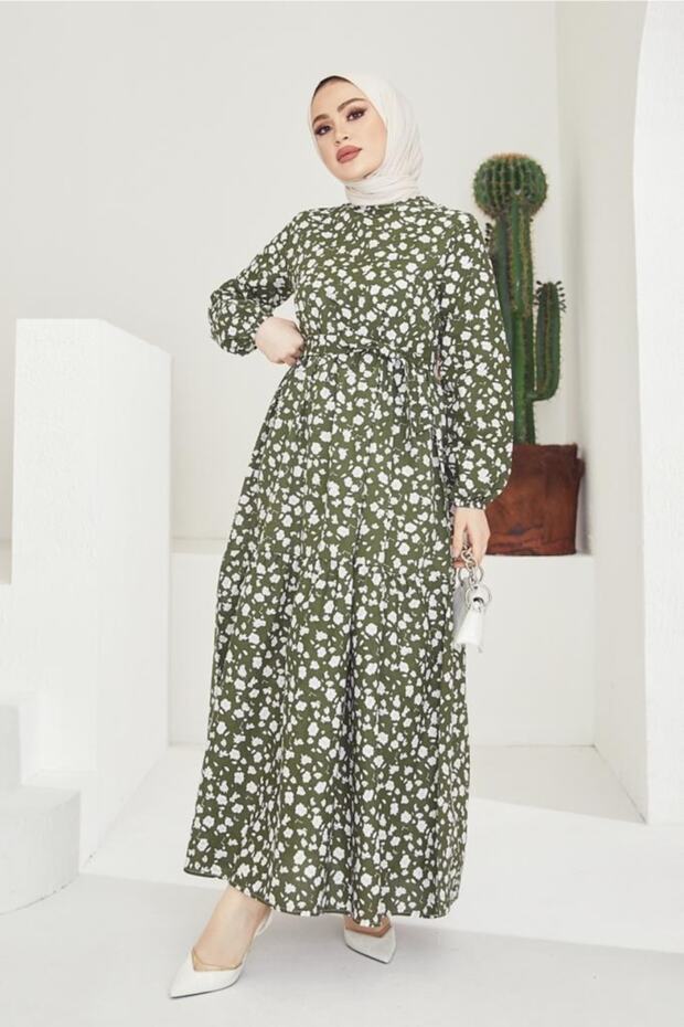 Rochie de damă kaki - model Daisy - 5