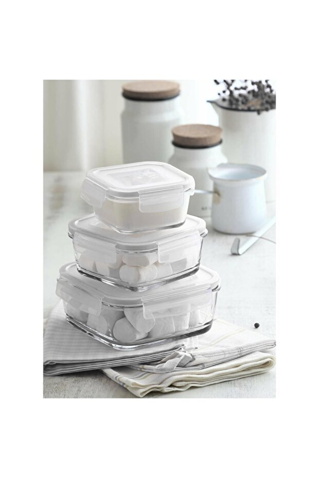 مجموعة حاويات تخزين فريسكو مكونة من 3 قطع - 1