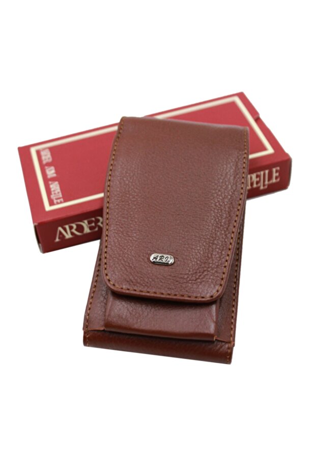 Genuine Leather Cigarette Holder Ar-01 Tan