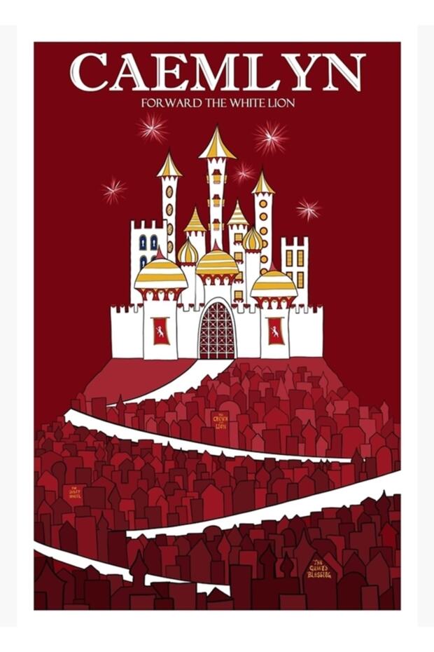 Caemlyn Table Wooden Poster Decorative